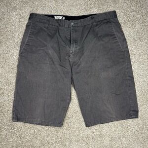 Volcom Chino Shorts Men's Size 34 Charcoal Gray Y2k Skate Surf